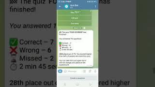 how to make fast quiz on telegram