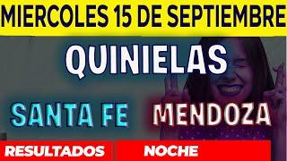 Resultados Quinielas Nocturna de Santa Fe y Mendoza, Miércoles 15 de Septiembre