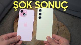 Karşılaştırma!! Galaxy S24 ve iPhone 15