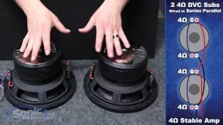 How to Wire Two Dual 4 ohm Subwoofers to a 4 ohm Final Impedance | Car Audio 101