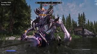 Skyrim Epic Dragon Battle