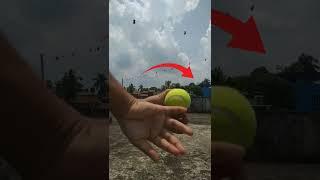 Tennis Ball se googly ball kaise dale #shorts