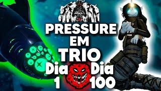 PASSEI 100 DIAS NO PRESSURE EM TRIO (ROBLOX) - COM @TioHoby @oxedou