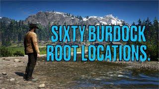 Red Dead Redemption II. 60 Burdock Root Locations.