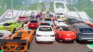 Big Ramp Jumps with Real Car Mods 15 - BeamNG Drive Crashes | DestructionNation