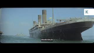 1980s USA, Ship on Atlantic Ocean, Titanic Replica, Recreation, 35mm