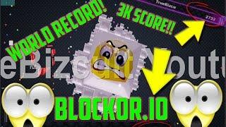 NEW .IO GAME HIGHEST SCORE POSSIBLE! "WORLD RECORD" | Blockor.io: Destroying Blocks SOLO (3k SCORE)