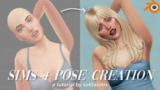 how to make Sims 4 poses (Blender, Sims4Studio) || beginner-friendly tutorial || solitasims