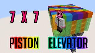 Minecraft 7x7 Elevator Made EASY