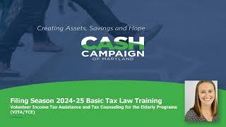 Welcome module basic tax law 2024