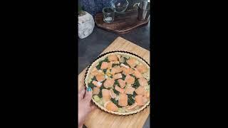 Tarte au saumon et légumes !!