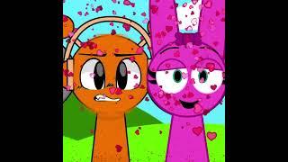 Sprunki Pinki and Oren Love Song  Sprunki Phase 1 #funny #sprunki #meme #animation #memes #sweet