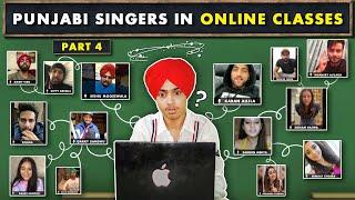 PUNJABI SINGERS in ONLINE CLASSES  | Part 4 | Funny Conversation | HARSHDEEP SINGH