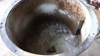 Работа турбосмесителя-активатора  СБТ-150.