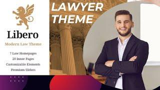 Best Lawyer Wordpress Theme | Libero A Theme for Lawyers and Law Firms 