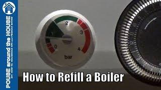 How to repressurise/refill a combi boiler. E119 Error low pressure. Baxi Potterton.