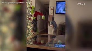 Mum's brutal Grinch prank slammed