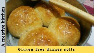 Gluten free Dinner rolls ||how to make soft gluten free dinner rolls || #Acreativekitchen