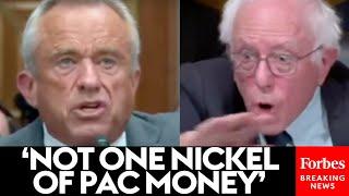 RFK And Sanders Get Into Testy Exchange After RFK Accuses Him Of Accepting Big Pharma Money