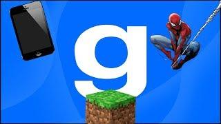 Обзор аддонов для Garry's mod #20 (GPhone, MINECRAFT SWEP, Spider-Mod)