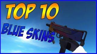 CS GO - Top 10 Blue Skins! [Best Cheap Mil-Spec Grade Skins]