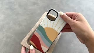 CASELY Here Comes the Sun | Colorblock Sunset iPhone Case - Bold + MagSafe Collection