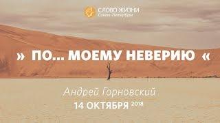 "По... моему неверию" - Андрей Горновский, "Слово Жизни", г. Санкт-Петербург