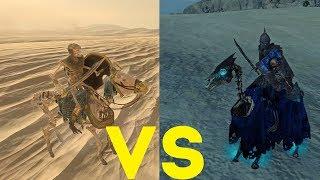 Всадники Нехекары vs Черные рыцари Total War Warhammer 2. тесты юнитов v1.5.0.