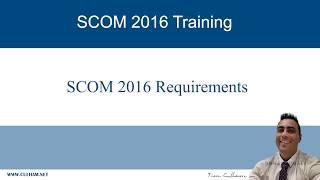 SCOM 2016 Requirements