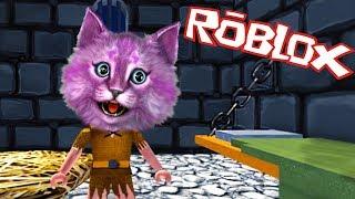 ПОБЕГ ИЗ ЗАМКА В РОБЛОКС roblox Escape The Dungeon Obby КОШКА ЛАНА УБЕГАЕТ ОТ ДРАКОНА