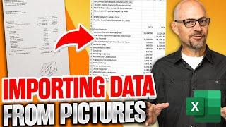 Importing Data from Pictures into Excel - Easy Method!