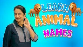 Learn Animal Names with Video | Domestic and Wild Animal Names | @yashpatwardhan