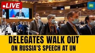 Dozens Walk Out During Russia’s UN Speech | Diplomats Show Support for Ukraine | N18G