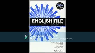 ENGLISH FILE Pre-intermediate 12 C+R