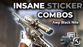 Most INSANE Sticker Combos for the Black Nile AWP! CS2 2023