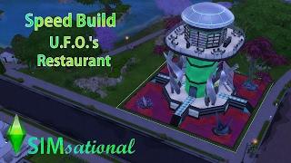 SIMsational the Sims 4 Speed Build: U.F.O.'s Restaurant