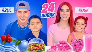 24 Horas Comiendo AZUL Y ROSA