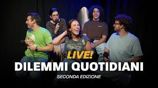 LIVE! Dilemmi quotidiani: cibi scomodi, Giovanni Rana e dubbi sul bidet