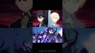 KIRITO VS SUNG JIN WOO  #1v1 #edit #vs #anime #manga #swordartonline  #sololeveling #sungjinwoo