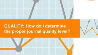 Elsevier Researcher Academy   Identify The Right Journal