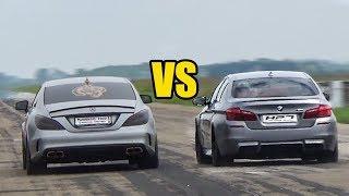 Mercedes CLS 63 AMG vs BMW M5 F10 - DRAG RACE!