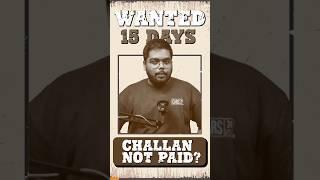 Pay Your e-Challan Today Or... #shorts #challan #fine #facts #mumbaipolice #mumbai #hindi #cars24