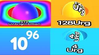 BALL RUN 2048 — BIG NUMBERS: UNTRIGINTILLION Rainbow Ball // It's 96 Zeros! (Infinity,Gameplay*)