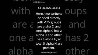 How to find an alpha carbon and alpha hydrogen | CG's Chemistry Solutions #shorts