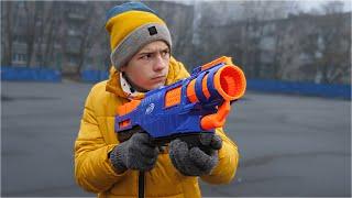 НЕ БЕСПЛАТНЫЙ Nerf elite TRILOGY // Обзор нёрф 2019 // Дизмон!