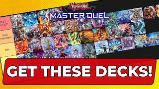 BEST DECKS TO GET AND INVEST IN IN 2025 MASTER DUEL TIER LIST! DONT BURN YOUR GEMS!