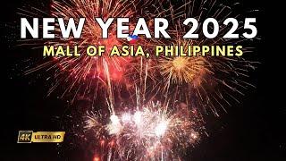 WELCOMING 2025 IN THE PHILIPPINES  MALL OF ASIA NEW YEAR 2025 Fireworks Show! 4K