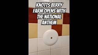 Knotts Berry Farm opens with National Anthem #anthem #knottsberryfarm #patriot #veteransappreciation