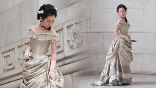 I Made a Victorian Bustle Gown and Wore it to New York Public Library