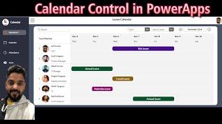 Dynamic Calendar Control in PowerApps with SharePoint List